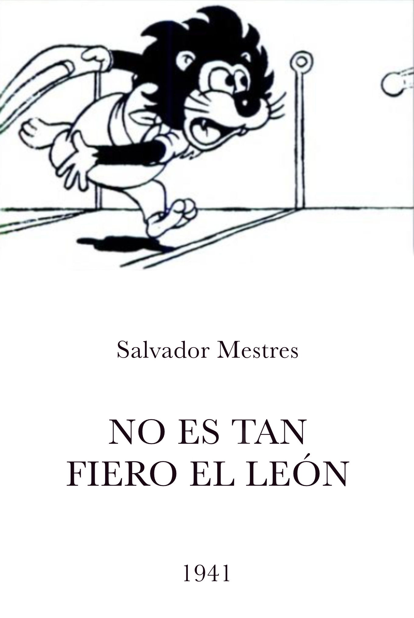 Plakat, der markedsfører El león y el ratón