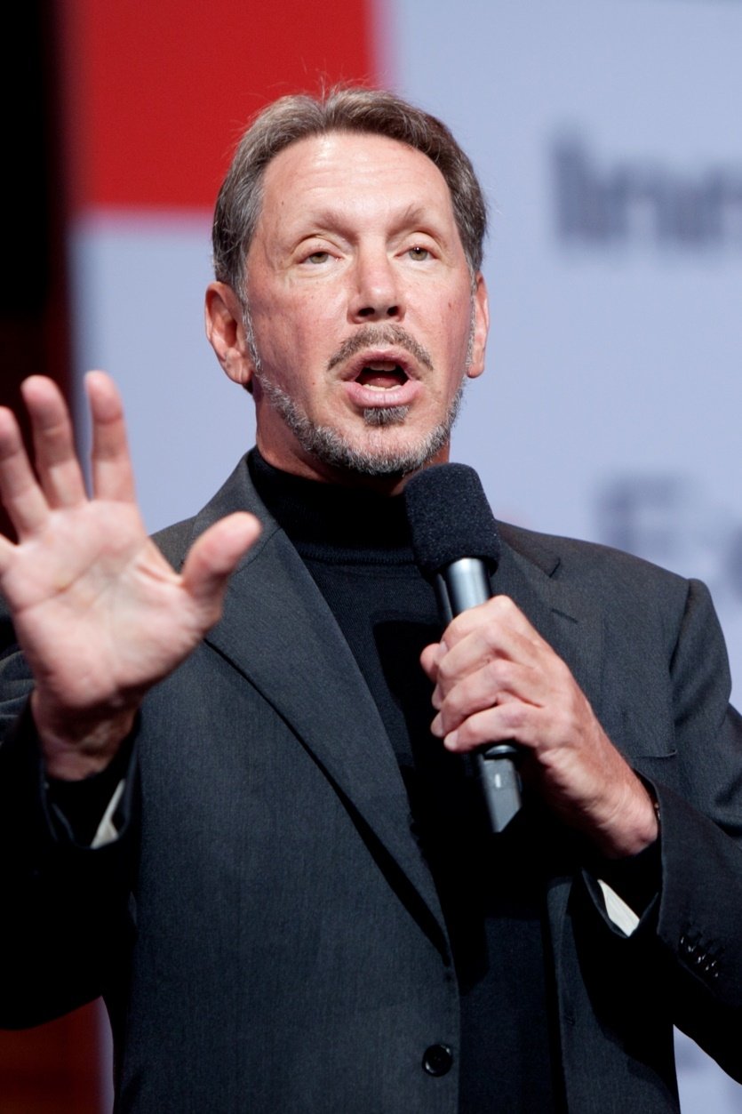 et billede af Larry Ellison