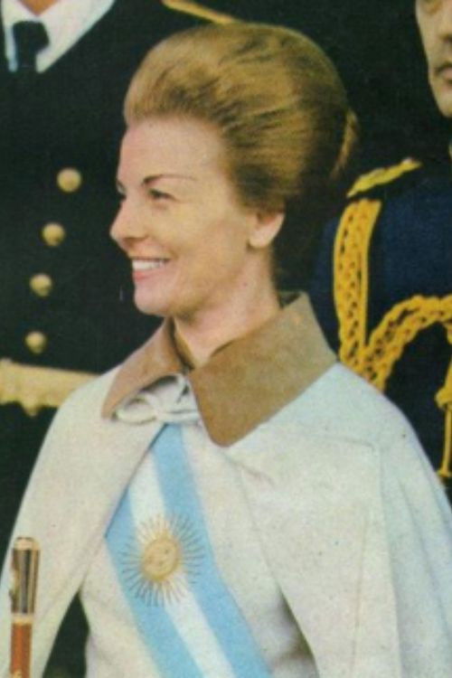 et billede af Isabel Perón
