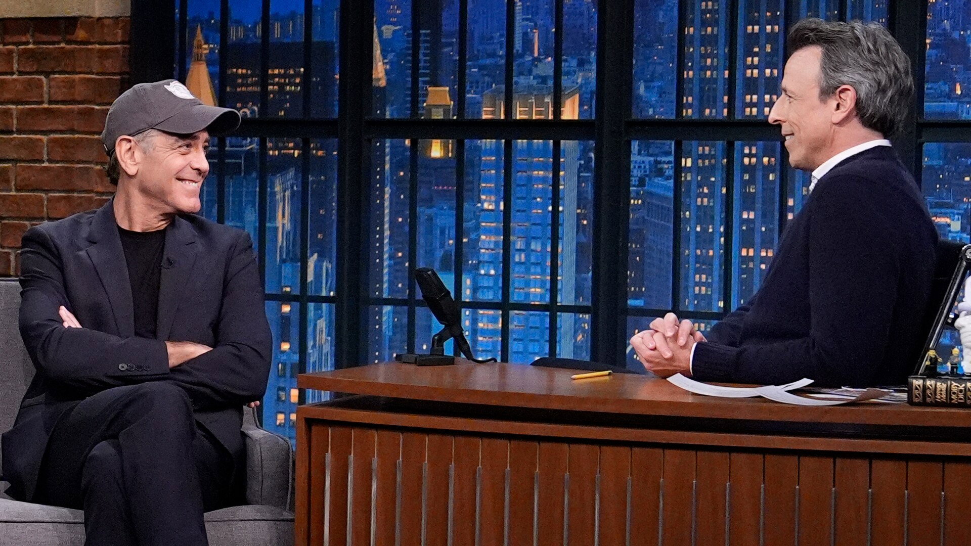 Late Night with Seth Meyers Season 12 :Episode 95  George Clooney, Jennifer Simard & Christopher Sieber