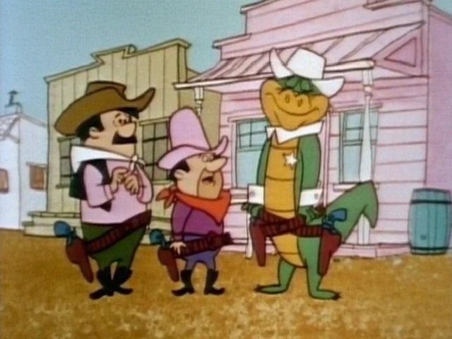 Wally Gator - Lippy Le Lion Et Son Compagnon - Touché La Tortue - Être shérif au far-west (Wally Gator)