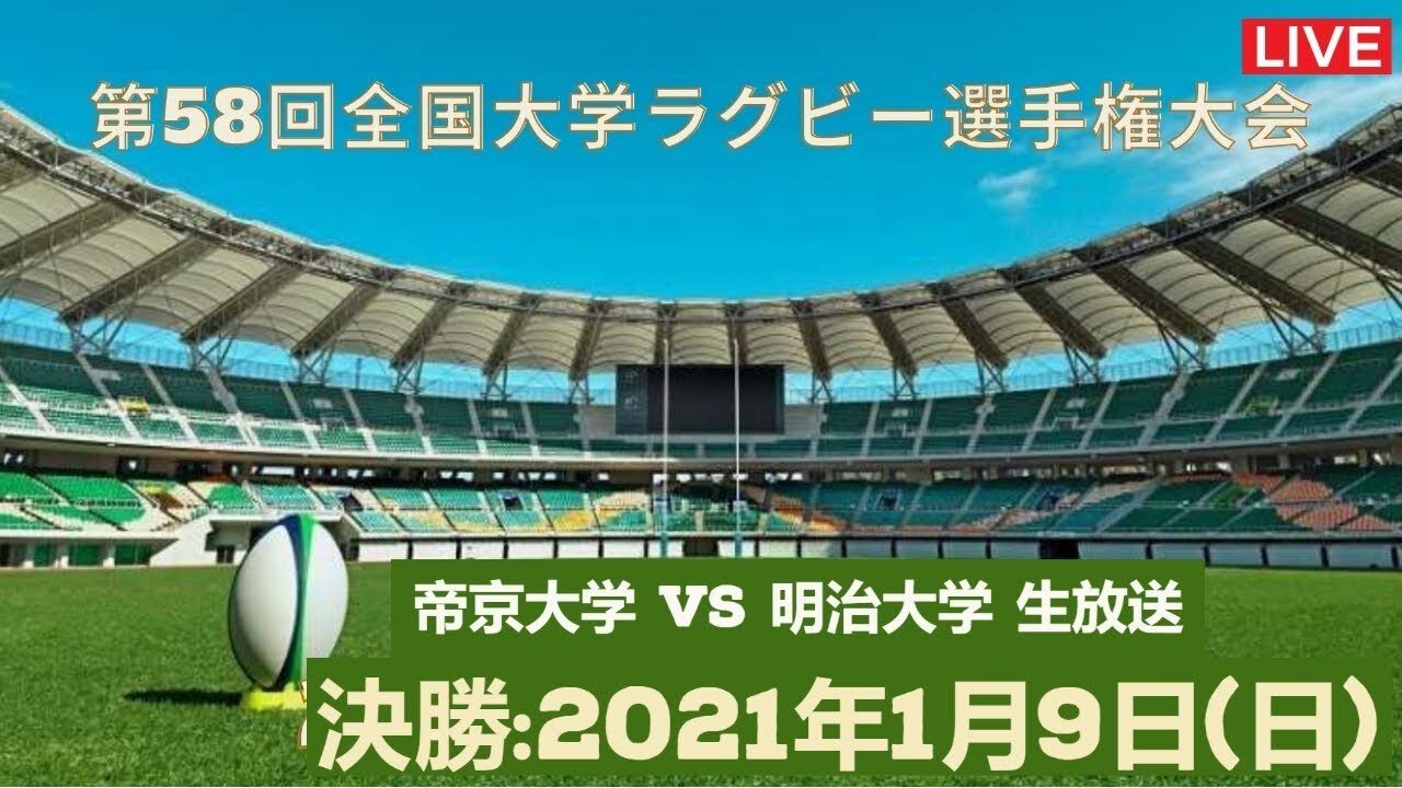 全国大学ラグビー選手権 poster