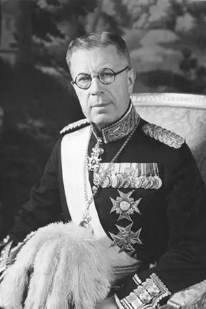 et billede af King Gustav VI Adolf