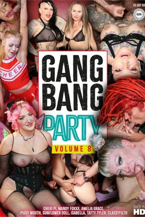 Plakat, der markedsfører Gangbang Party 8