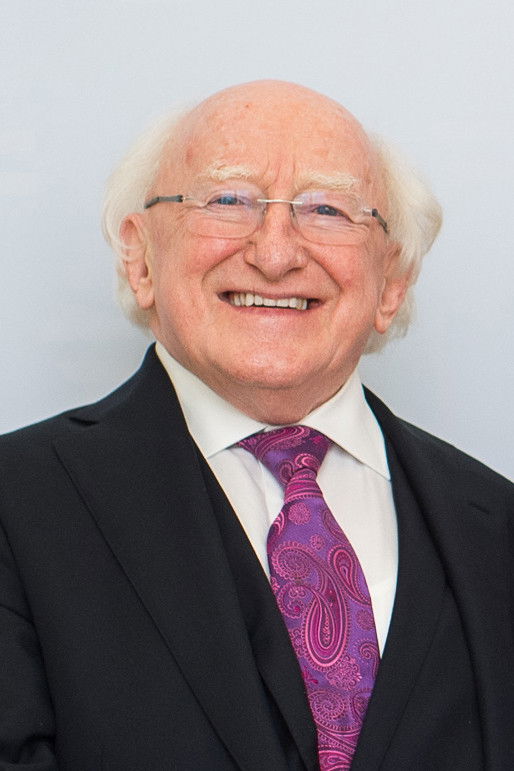 et billede af Michael D. Higgins
