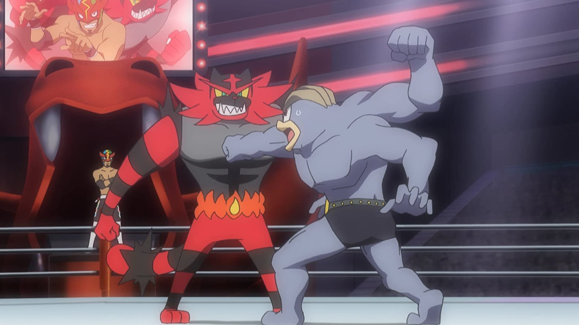 Masked Royal And His Partner Incineroar Star In The Battle Royal, An Alolan...