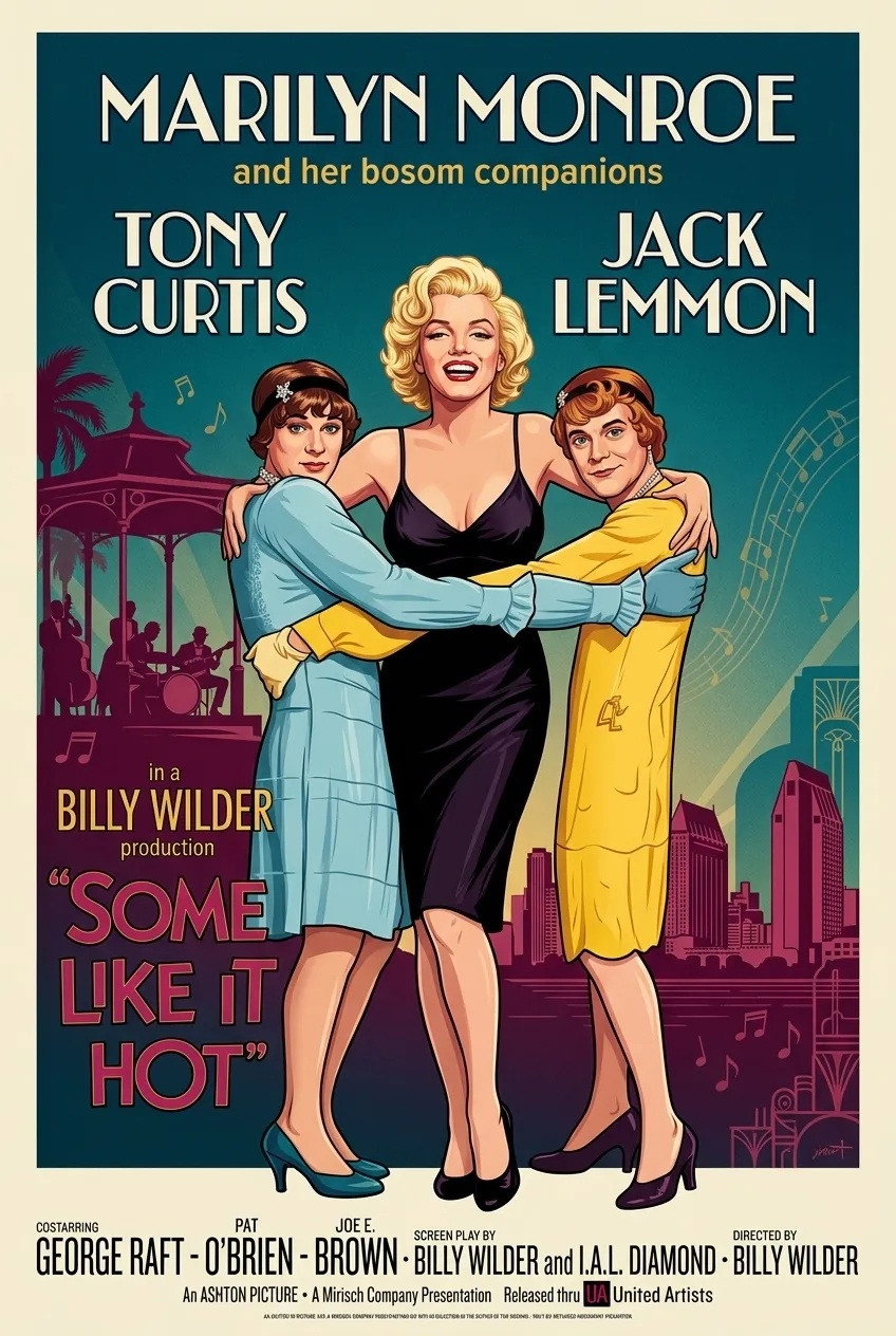 EN - Some Like It Hot 4K (1959) GEORGE RAFT, TONY CURTIS, MARILYN MONROE