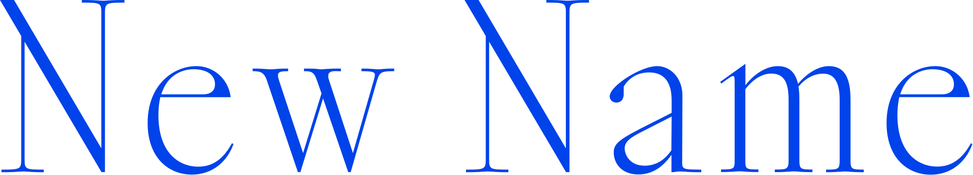 New Name Entertainment Logo