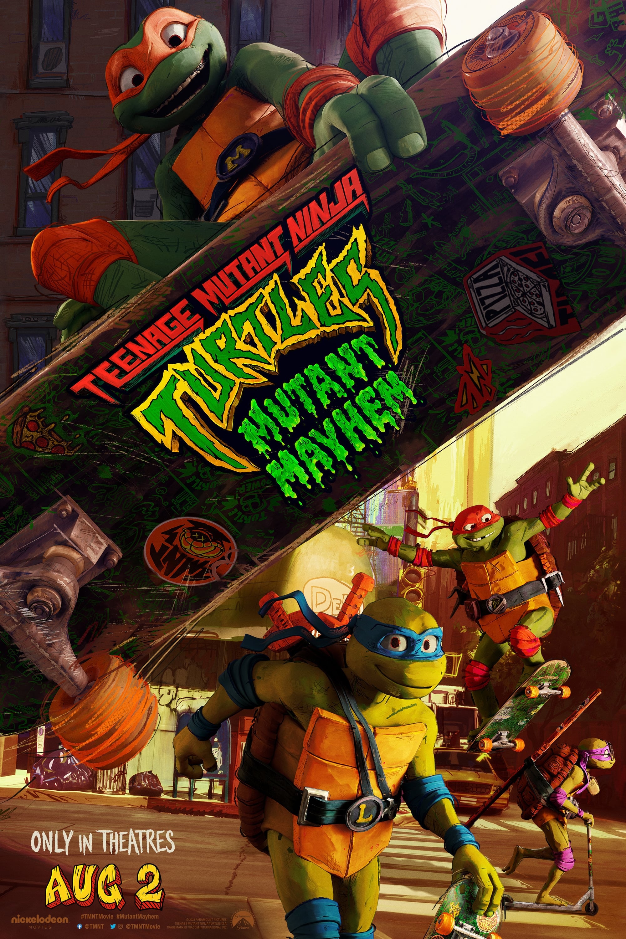 WATCH !! Teenage Mutant Ninja Turtles: Mutant Mayhem (2023) FULLMOVIE ONLINE FREE ENGLISH/Dub/SUB Animation STREAMINGS Movie Poster