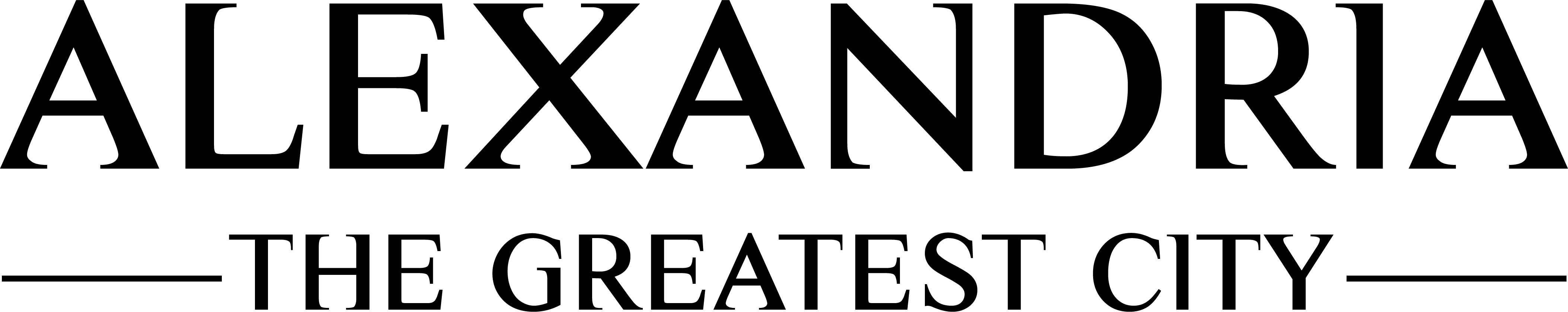 Alexandria: The Greatest City Logo