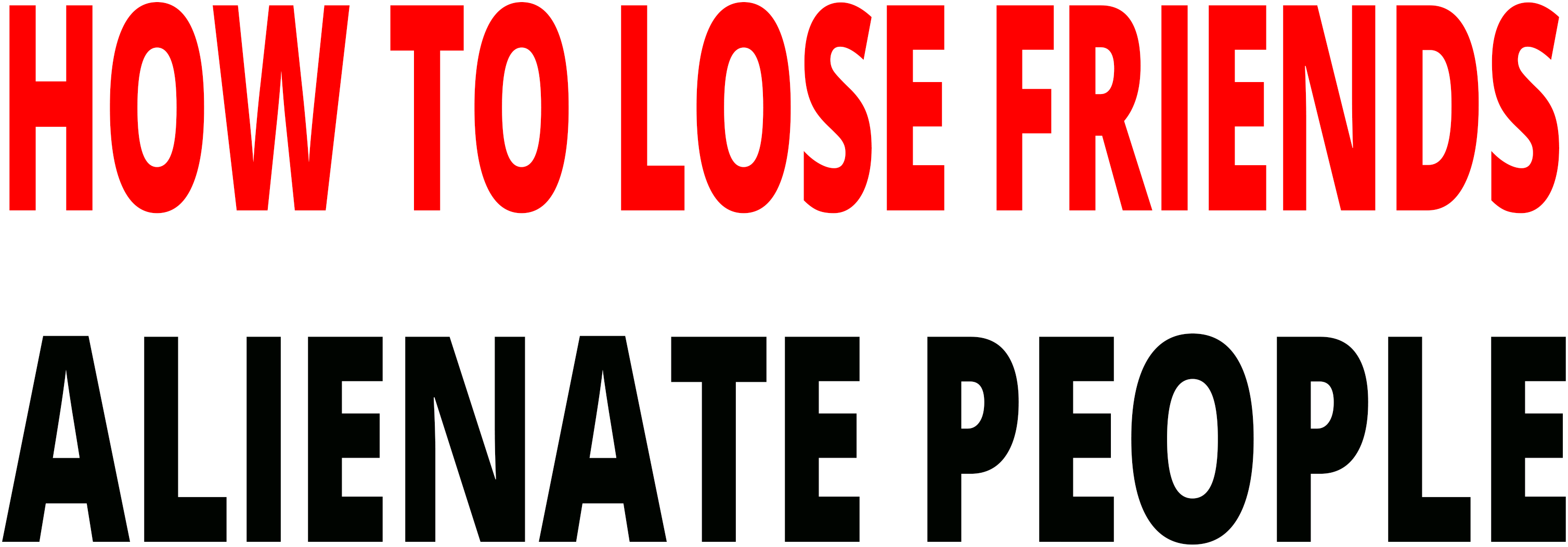 How to Lose Friends & Alienate People Logo