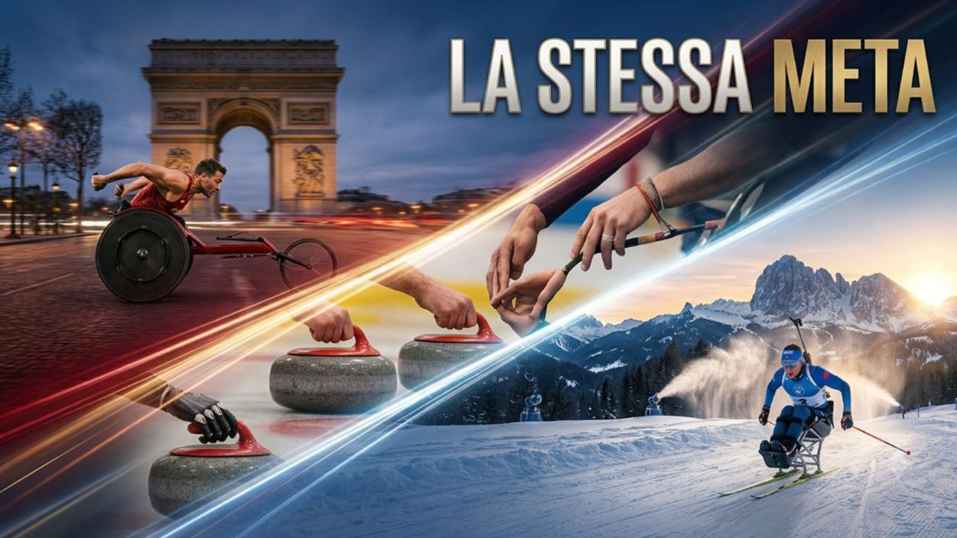 LA STESSA META   Sport paralimpico, storie e protagonisti, da Parigi 2024 a Milano Cortina 2026 backdrop