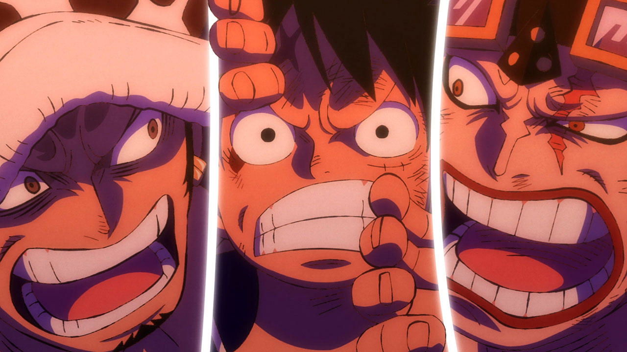 One Piece Season 21 :Episode 1016  The Battle of the Monsters! The Three Stubborn Captains!