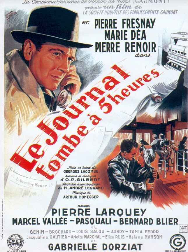 Affiche du film Le journal tombe à cinq heures 12718