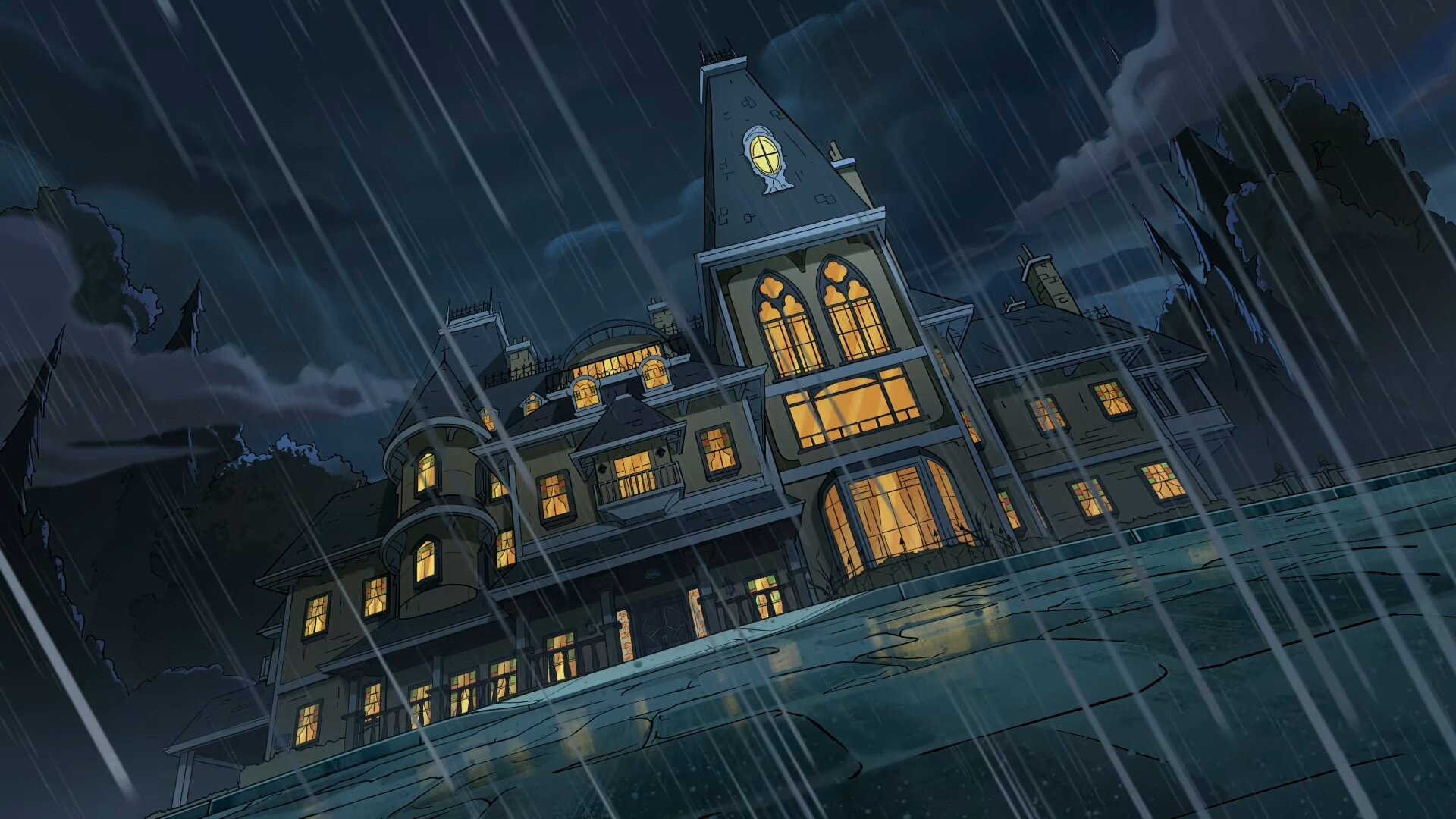 Haunted Hotel backdrop