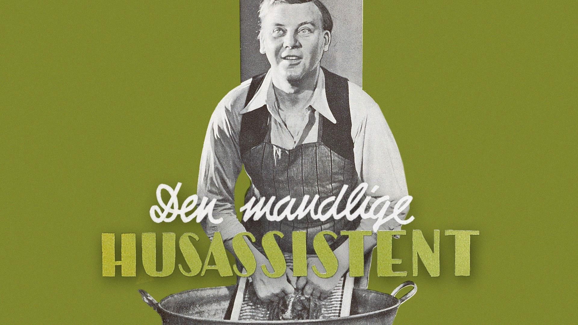 Den mandlige husassistent backdrop cover