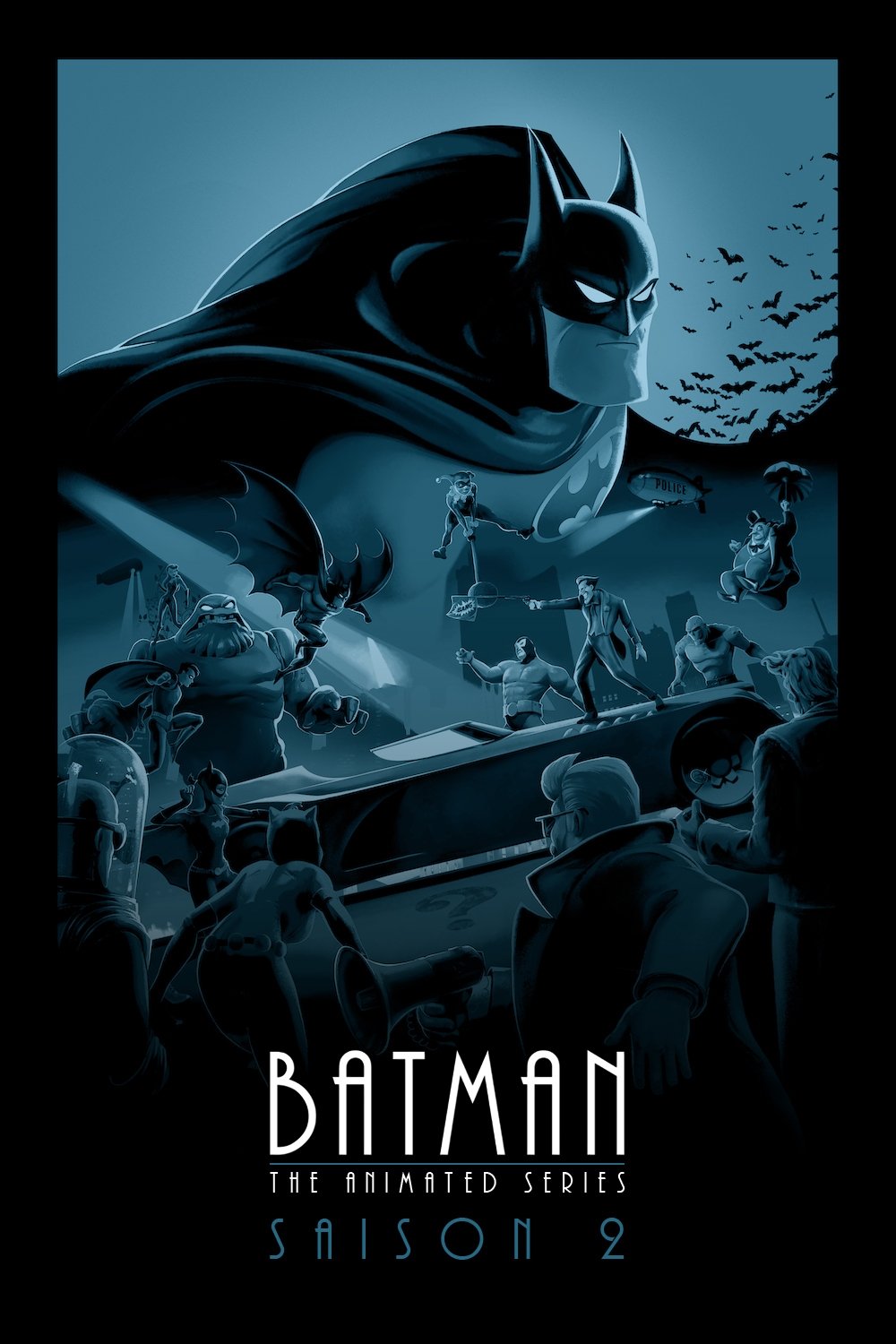 Artwork de la saison 1 de Batman, la série animée