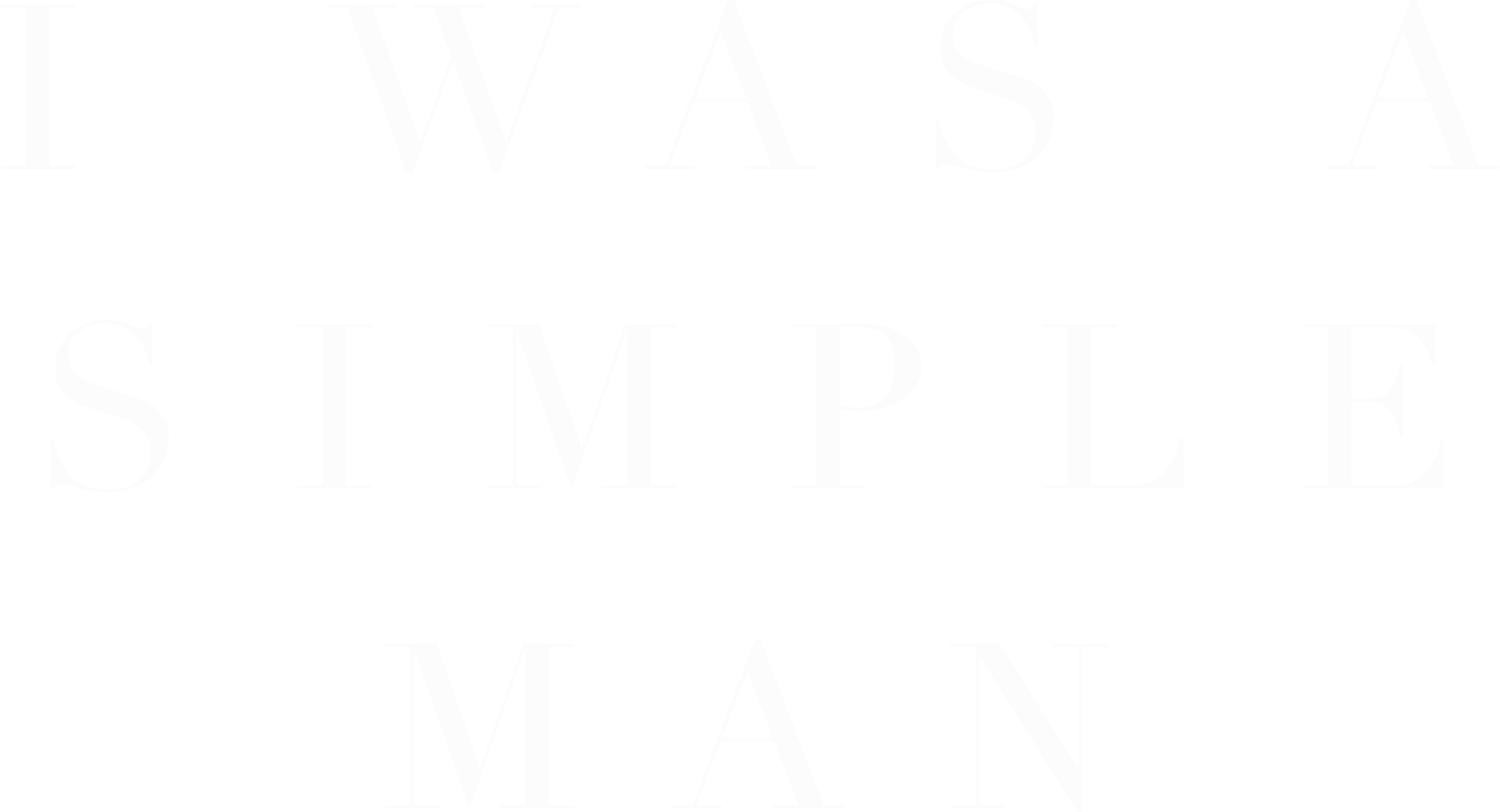 I Was a Simple Man Logo