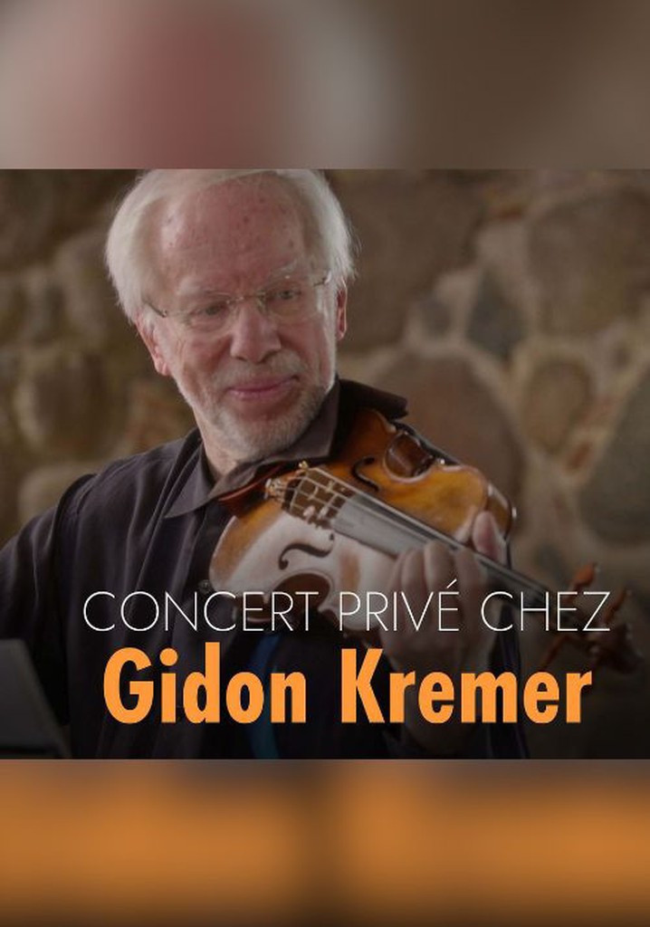 Plakat, der markedsfører Private concert at Gidon Kremer's home