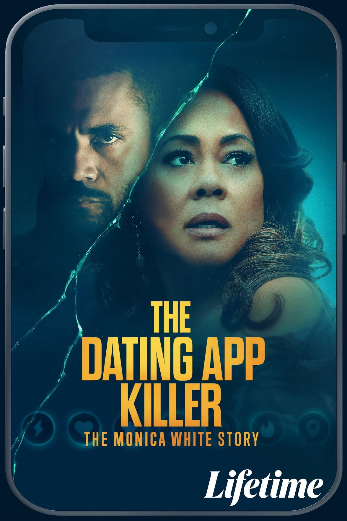 Plakat, der markedsfører The Dating App Killer: The Monica White Story