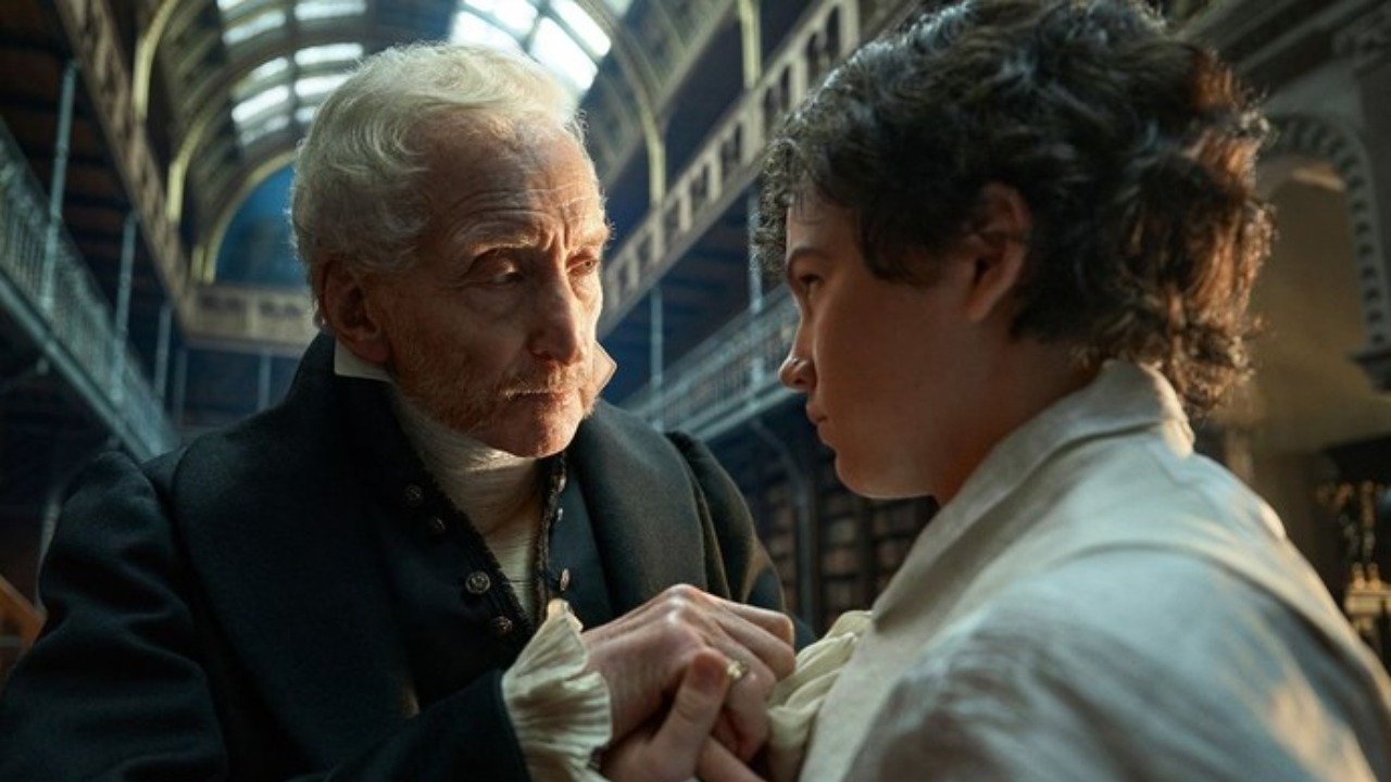 Caption: a man and a woman standing next to each other