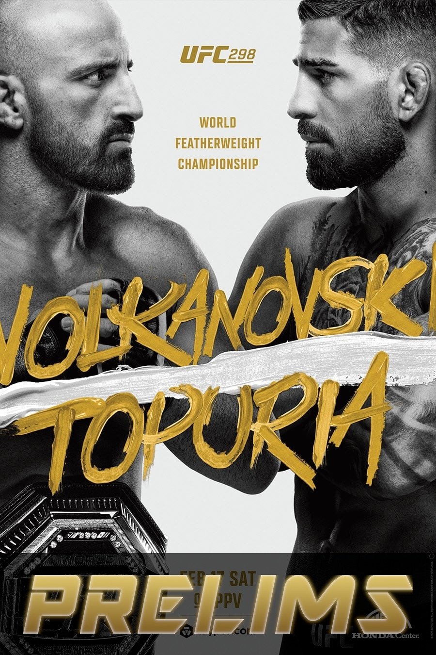 UFC 298: Volkanovski vs. Topuria