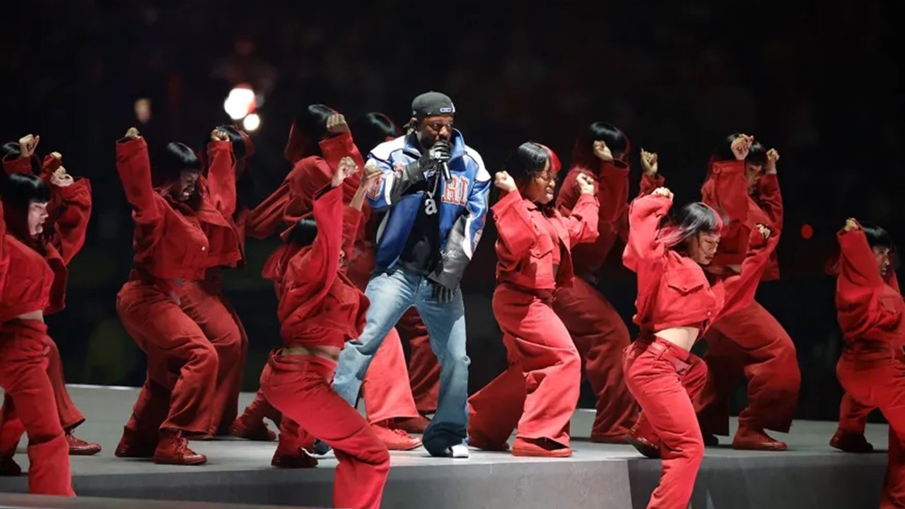 Kendrick Lamar's Super Bowl LIX Halftime Show background