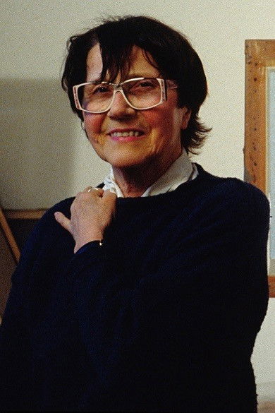 et billede af Maria Lassnig