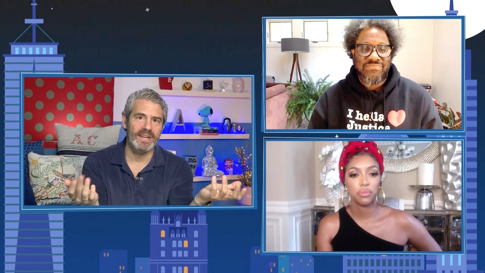 Watch What Happens Live with Andy Cohen Season 17 :Episode 95  Porsha Williams & W. Kamau Bell Part 1