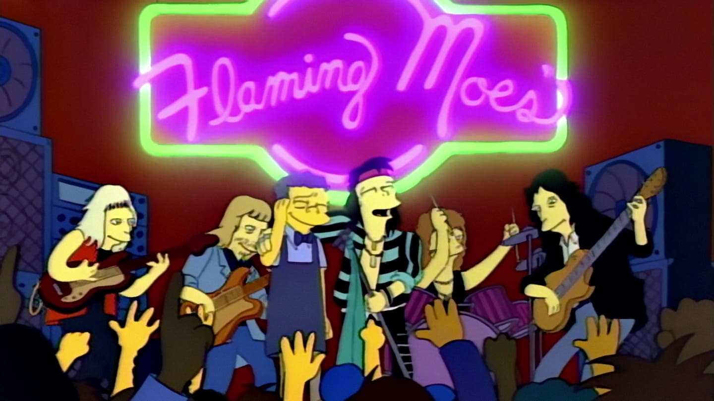 The Simpsons Season 3 :Episode 10  Flaming Moe's