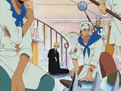 One Piece Season 1 :Episode 23  Protect Baratie! The Great Pirate, Red Foot Zeff!