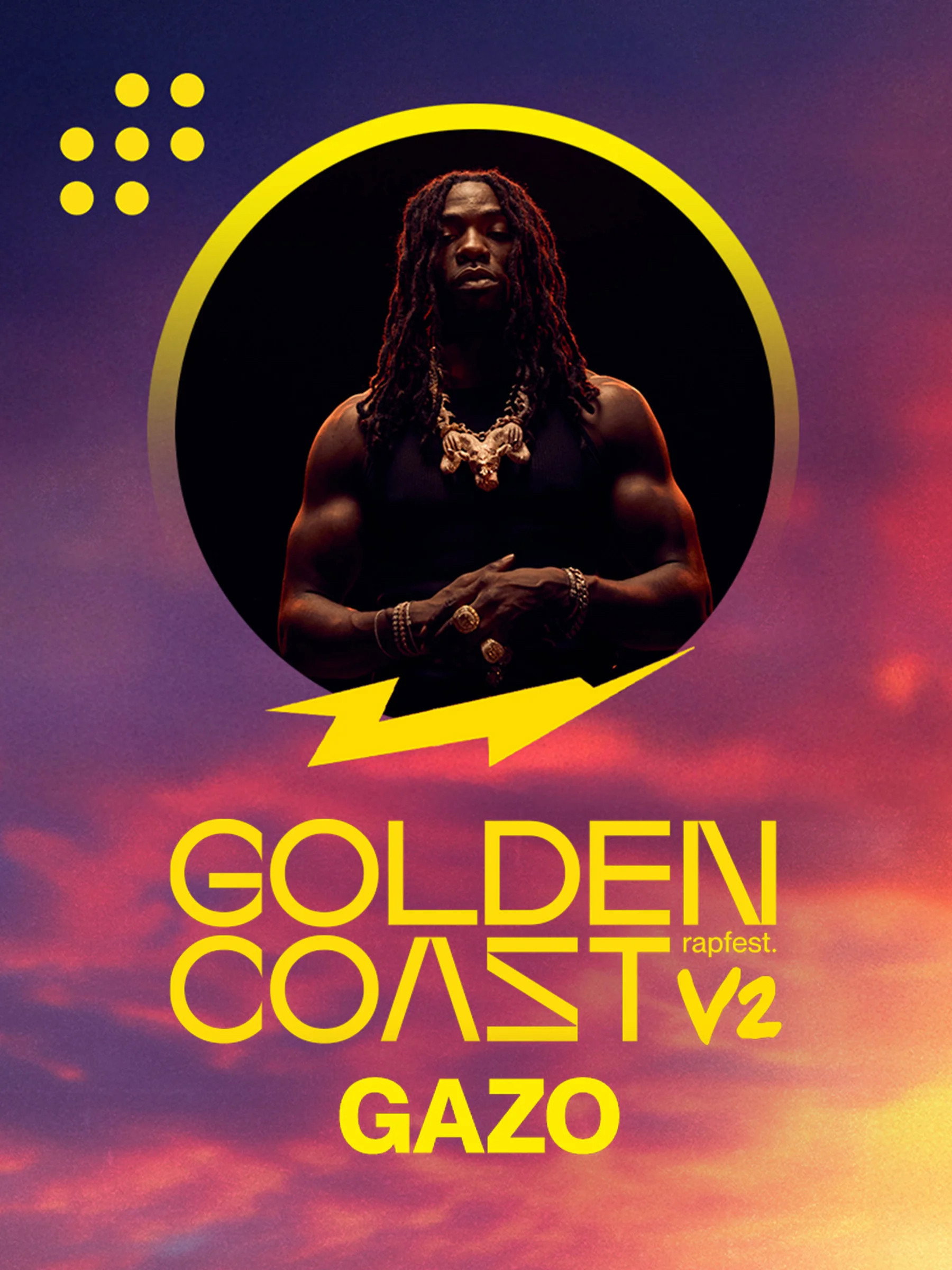 Gazo au Golden Coast Festival Poster
