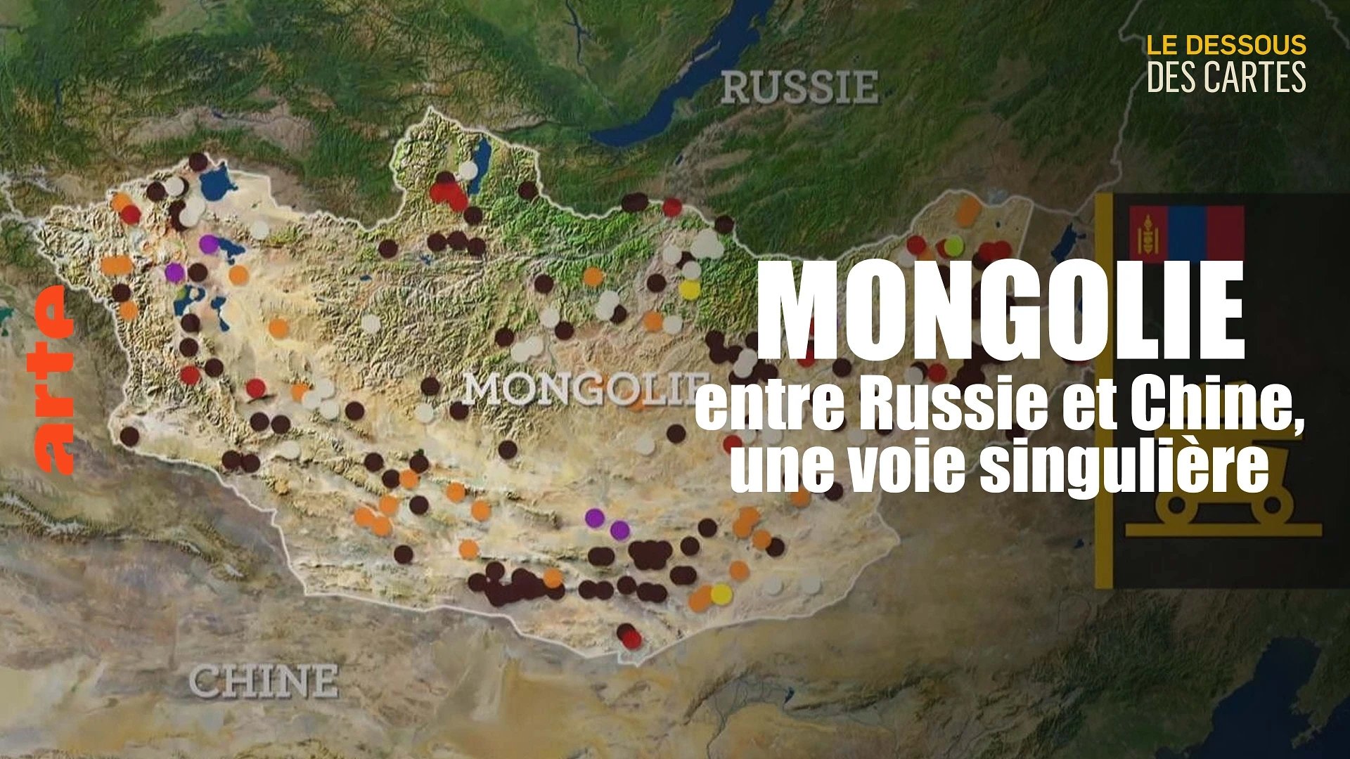 Le Dessous des cartes - Mongolie : entre Russie et Chine, une voie singulière