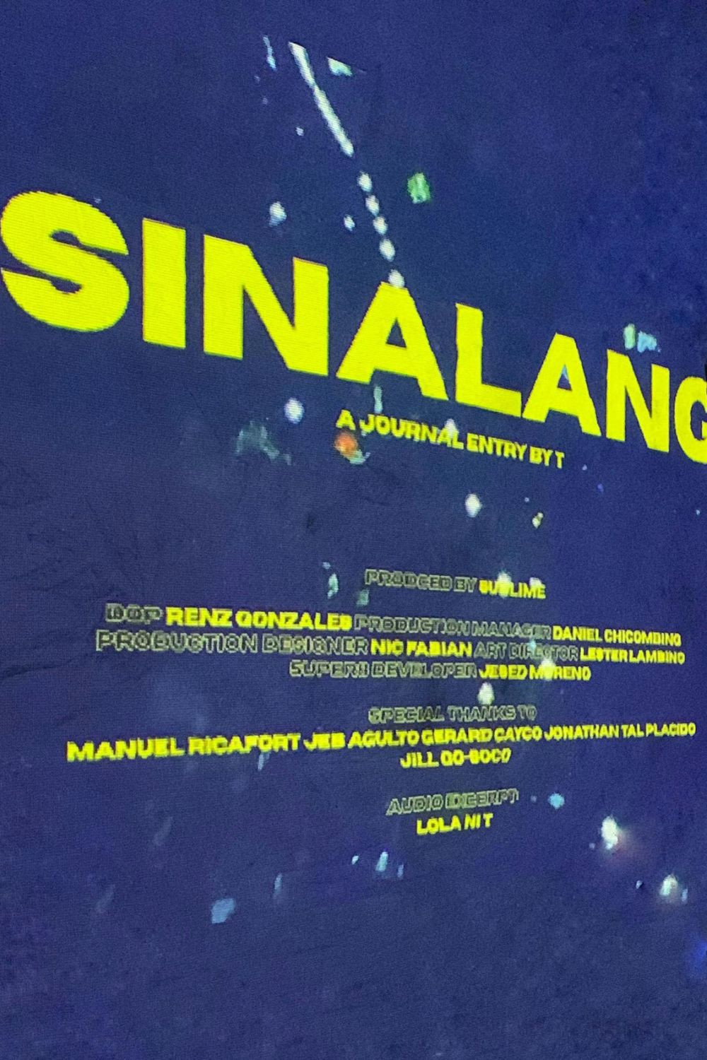 Sinalang Poster