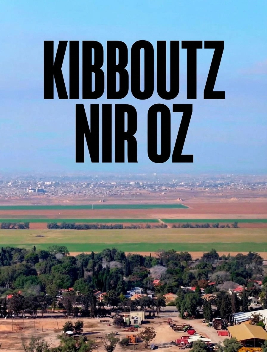 poster movie Kibboutz Nir Oz, aux portes de Gaza