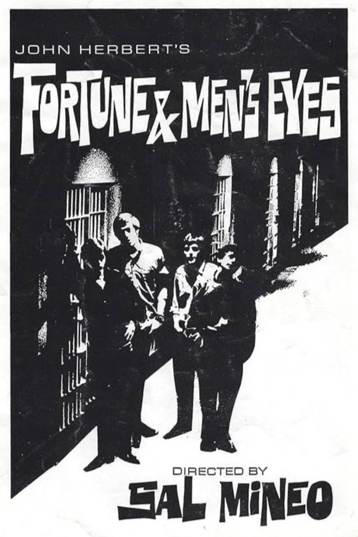 Plakat, der markedsfører Fortune and Men's Eyes