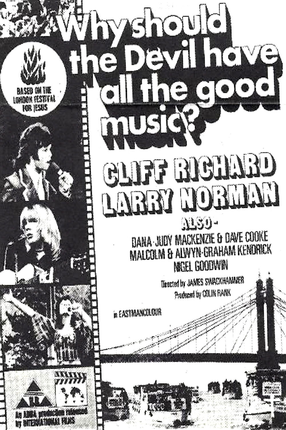 Plakat, der markedsfører Why Should the Devil Have All the Good Music?