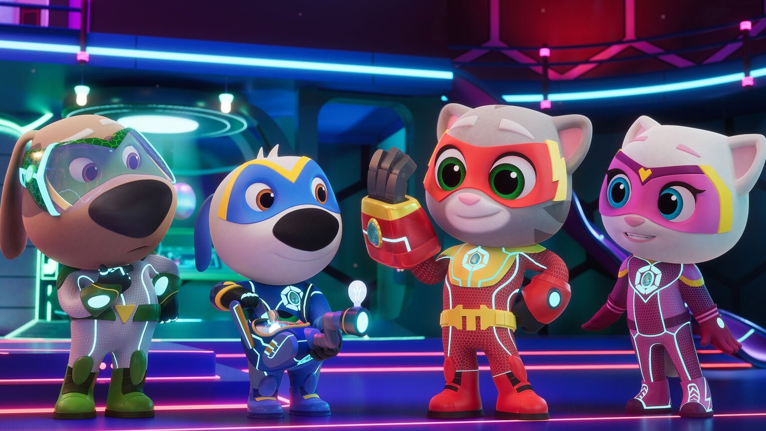 Talking Tom Heroes: Suddenly Super background