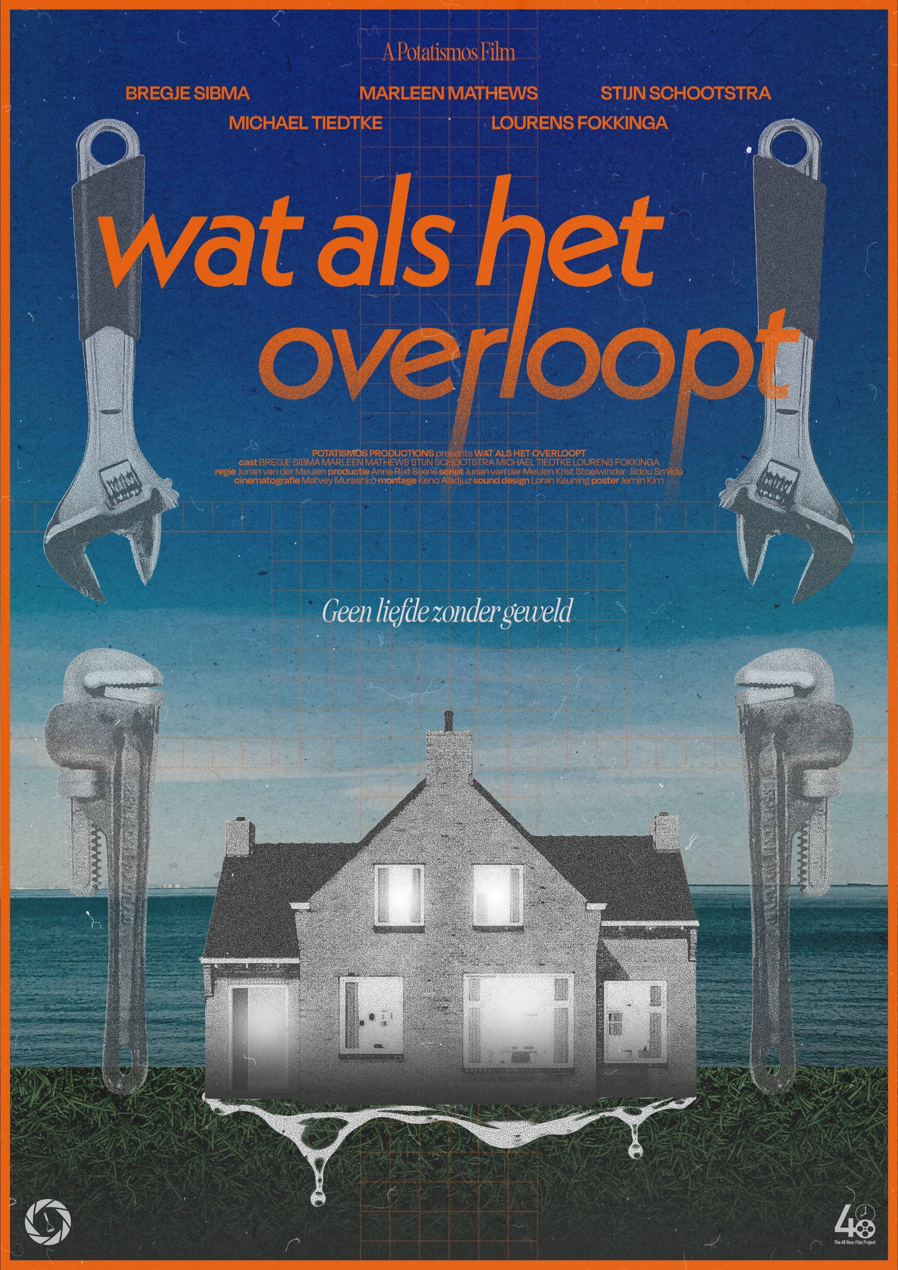 Plakat, der markedsfører wat als het overloopt