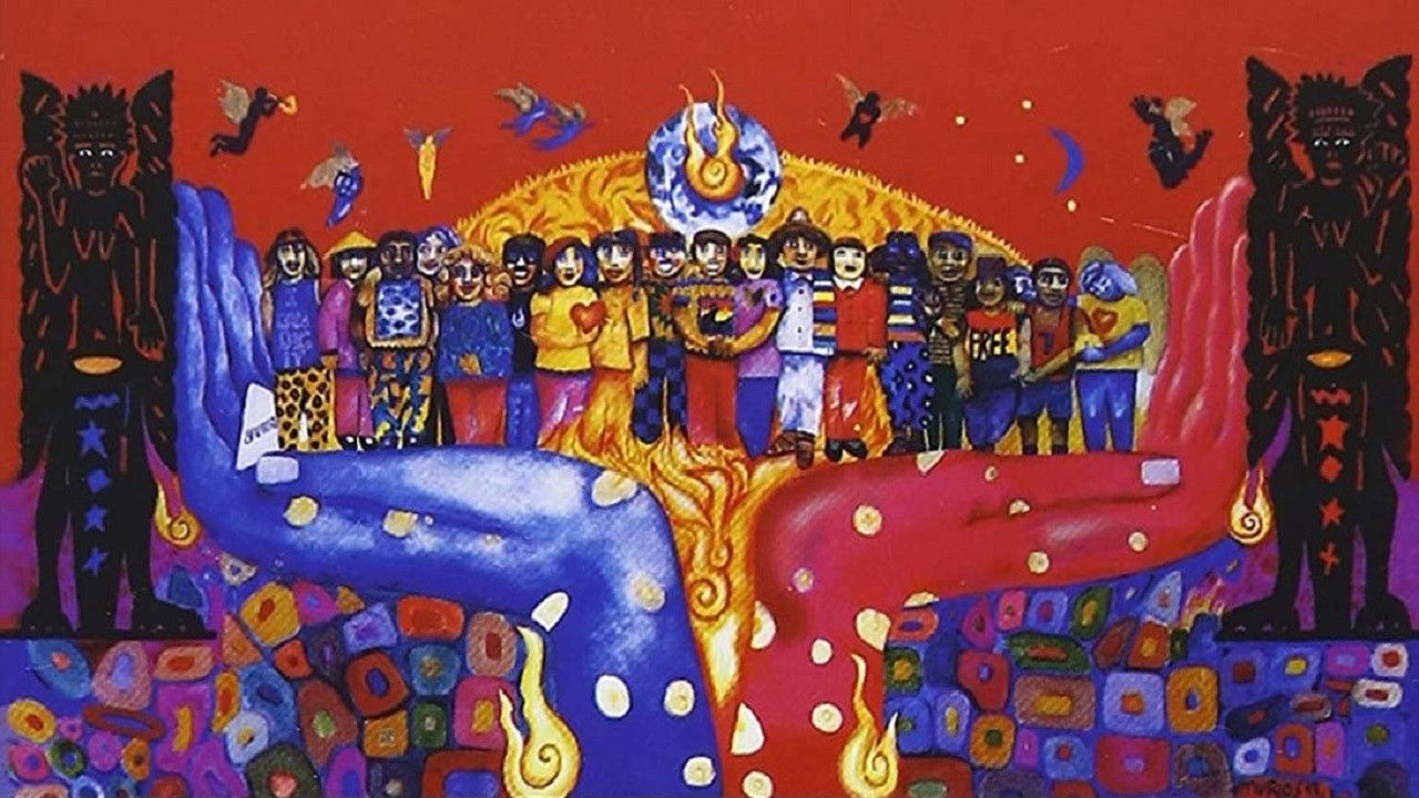 Santana - Sacred Fire Backdrop background