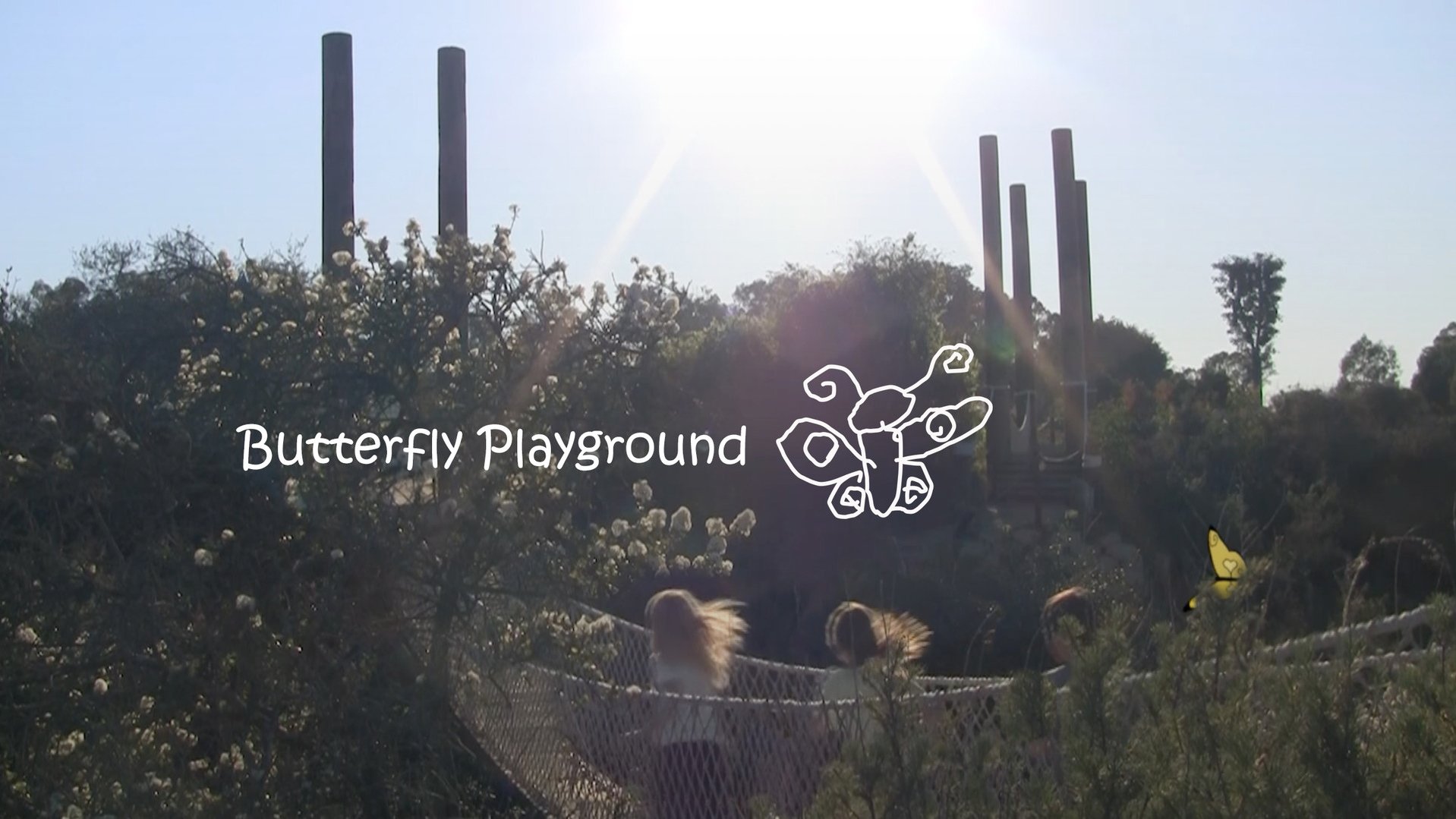 Butterfly Playground backdrop