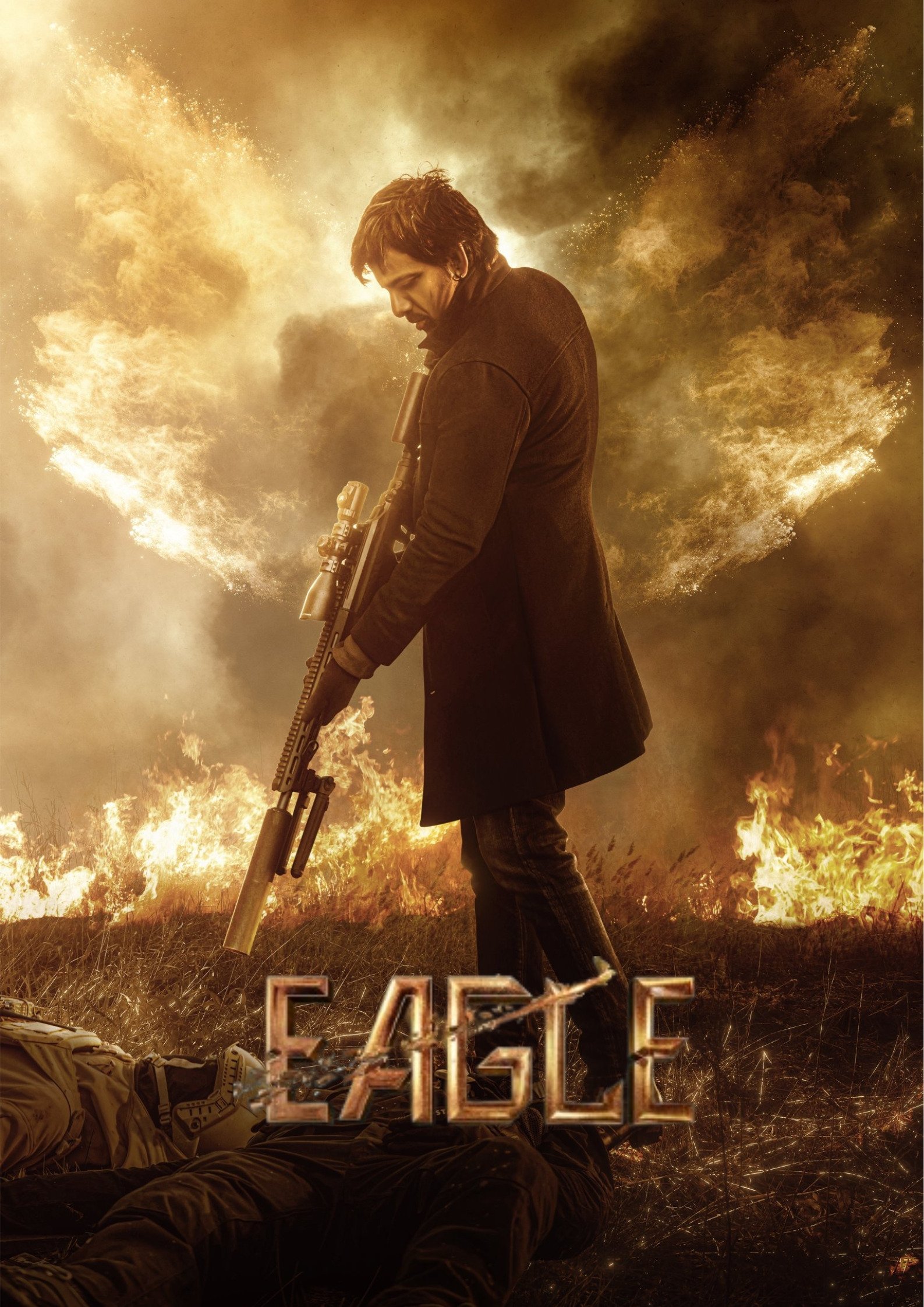 Download Eagle (Sahadev) (2024) Dual Audio {Hindi + Telugu} PreDVD 1080p 720p & 480p Filmyhut