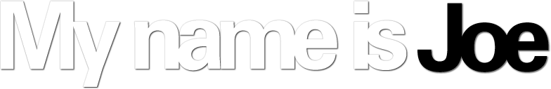 My Name Is Joe Logo