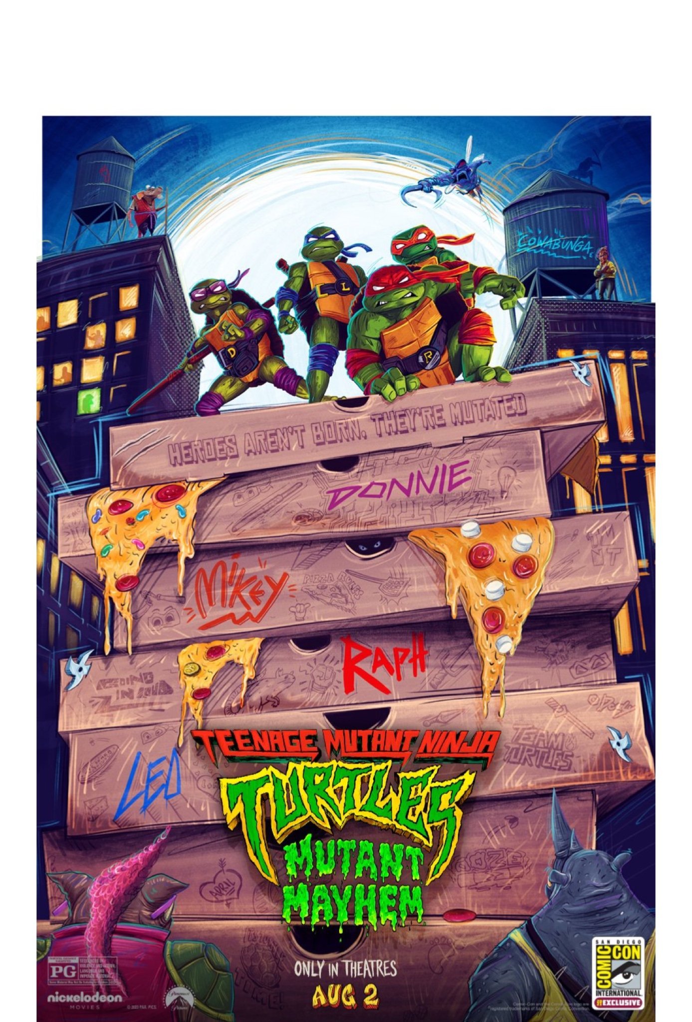 WATCH !! Teenage Mutant Ninja Turtles: Mutant Mayhem (2023) FULLMOVIE ONLINE FREE ENGLISH/Dub/SUB Animation STREAMINGS Movie Poster