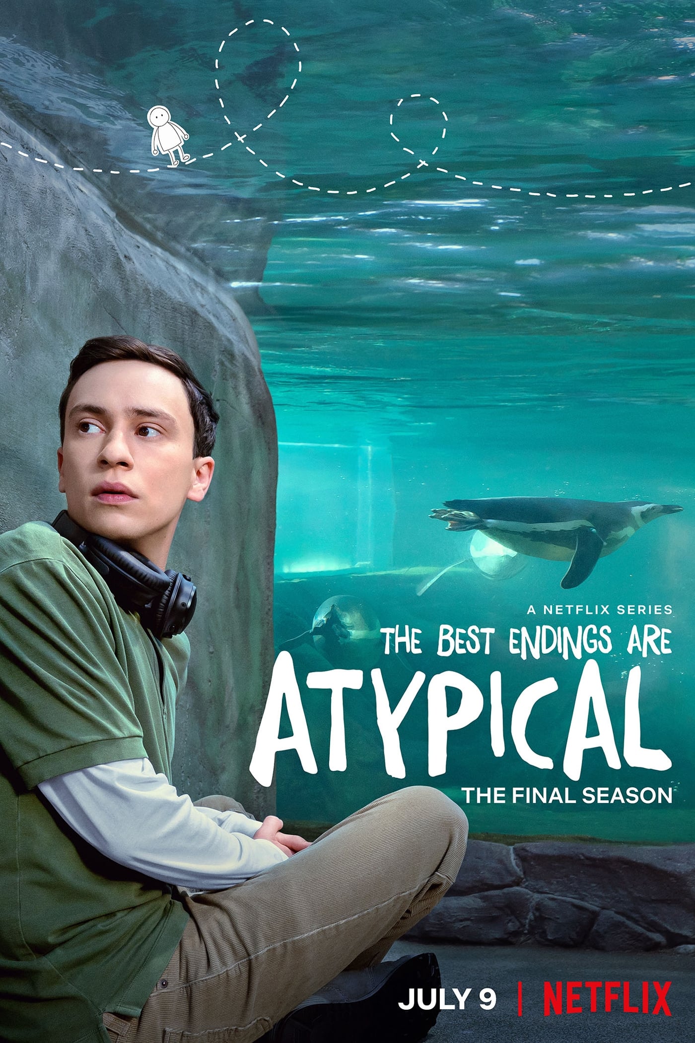 Capa da 4º temporada da série Atypical