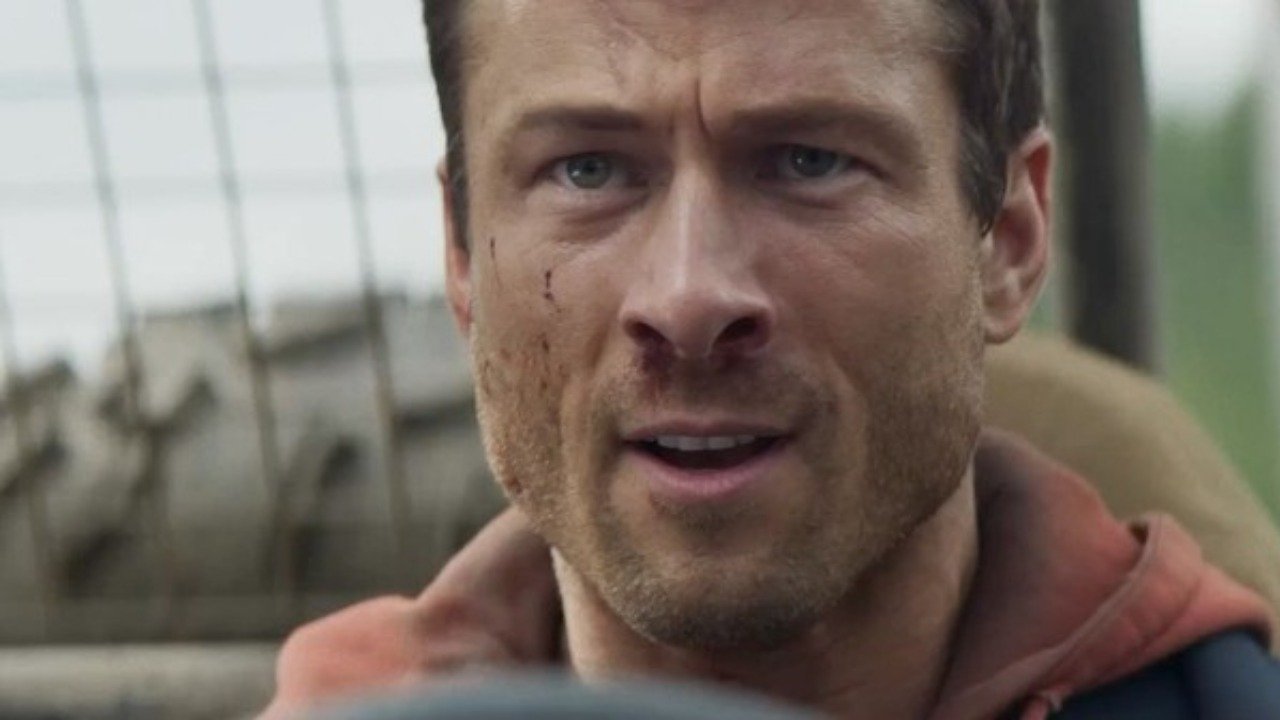 The Running Man backdrop