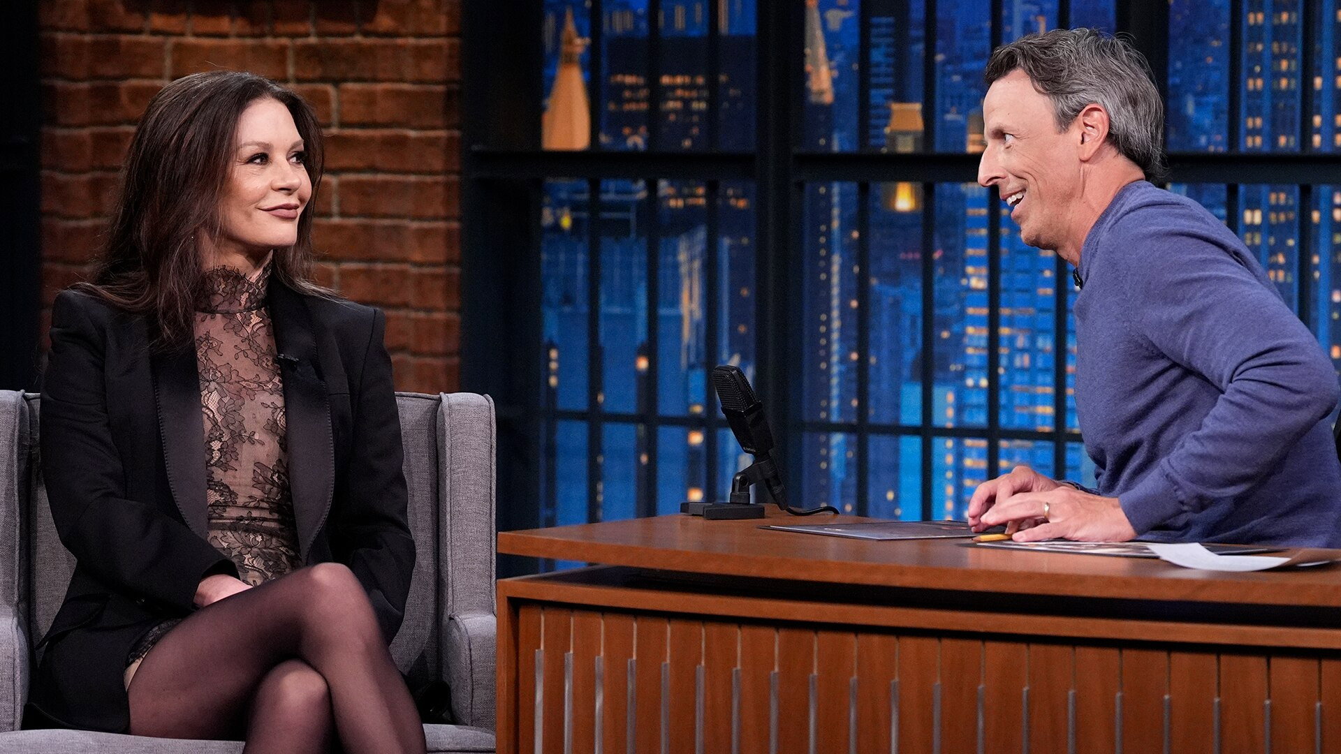 Late Night with Seth Meyers Season 12 :Episode 133  Catherine Zeta-Jones, Julio Torres