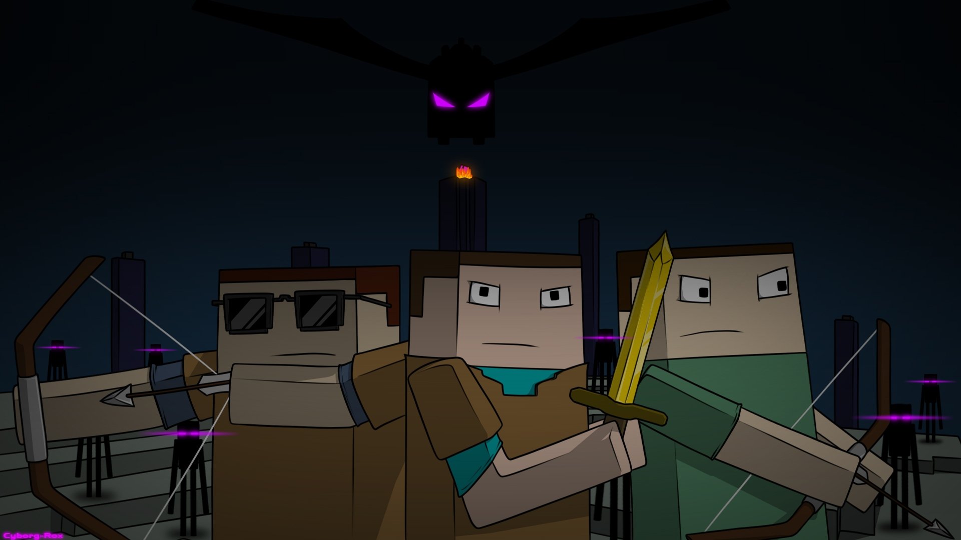 Minecraft: The N00b Adventures background