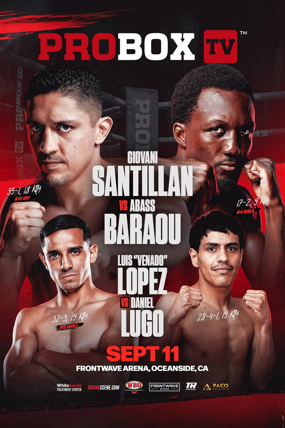 Giovani Santillan vs. Abass Baraou Poster