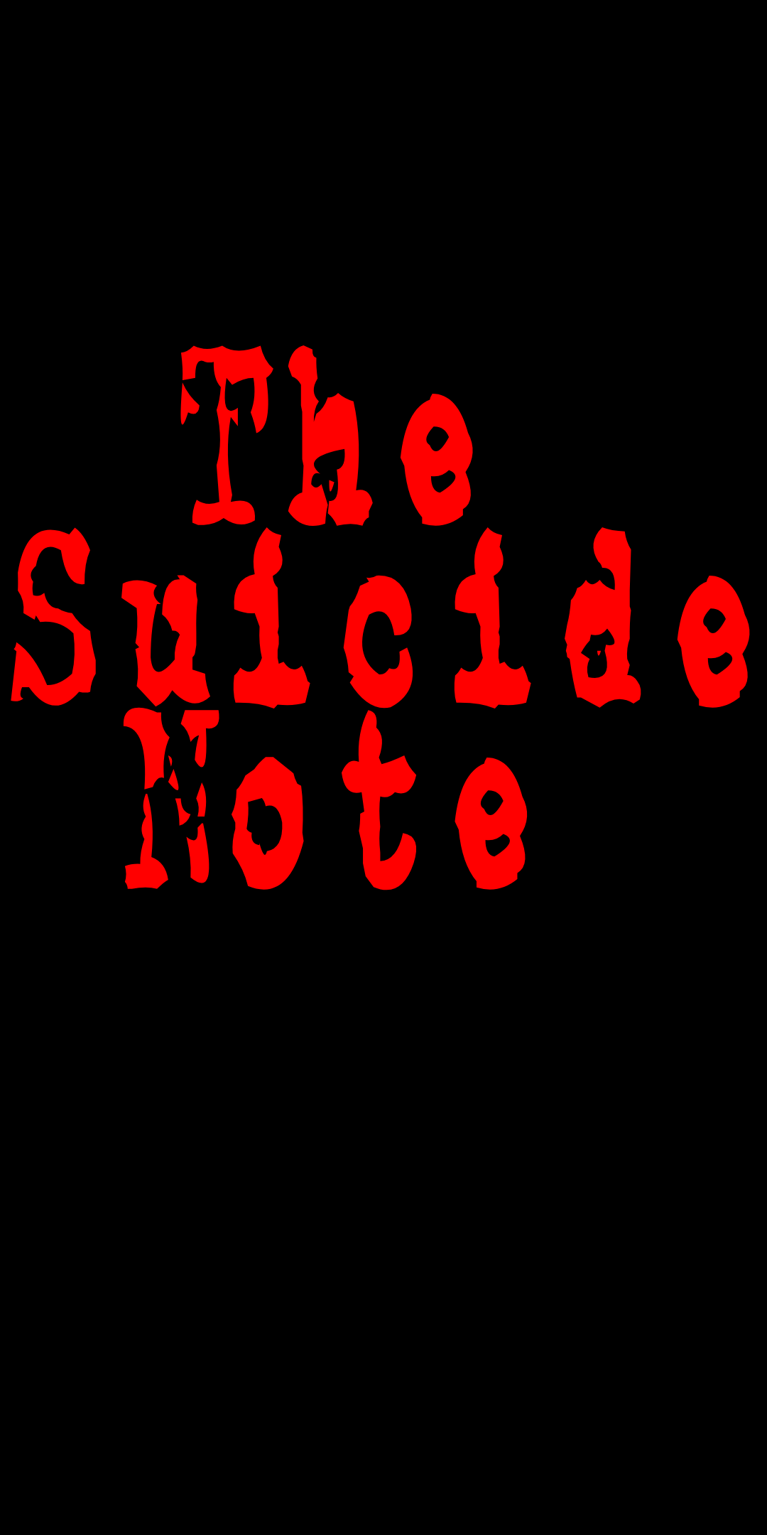 The Suicide Note
